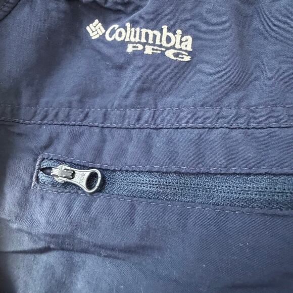 Columbia PFG Womens Navy Lightweight Shorts Omni Shade XL Fishing Outdoors - Picture 6 of 8